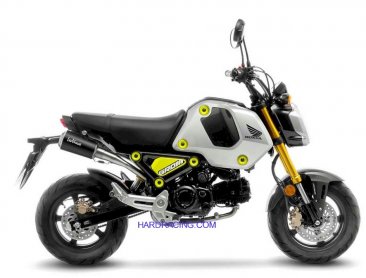 Leo Vince  Exhaust - LV-10 Full System High Mount - Full Black Stainless    Grom RR  22-25  15253BU