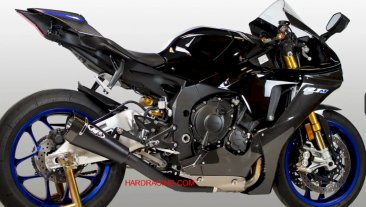 YA9942-CE   M4 Exhaust - Yamaha -'15-'24   R1    Black Ceramic RM1 Half System [ clone ]