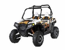 UTV Pro Armor - 2012 RZR-S GRAPHIC KIT  Orange and White Graphics - No Cut outs P081409OW
