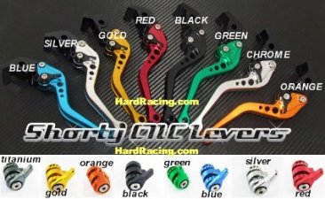 SBL BILLET Alum. Clutch & Brake Lever Set - "Shorty" - '13-'23 Honda GROM / GROM SF / RR  ADJ-LEVER-3-xx