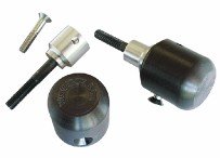50-0750  Woodcraft Frame Sliders -   BMW S1000RR /S1000 R   Frame Slider Kit(Black Plastic Pucks Included)