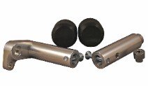 50-0131  Woodcraft Frame Sliders - Kawasaki EX250 '08-12 Frame Slider Under Bodywork Kit Assembly(Black Plastic Pucks Included)