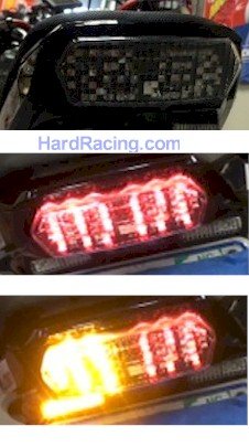 Custom LED Clear Tail Light with Integrated Turn Signals  '13-'24  Honda GROM / GROM SF / RR - IN STOCK