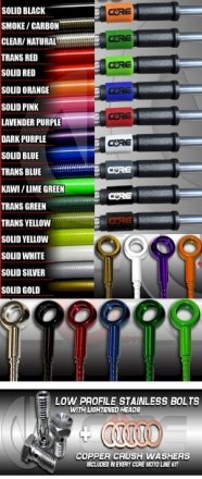 CORE MOTO Stainless Steel Brake Line - CUSTOM Single LINE   CORE-CUSTSN