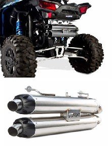 UTV Two Brothers Exhaust - S1R  Stainless Steel Dual Slip-On '15-16 RZR XP1000