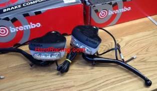 Brembo Forged Aluminum 19x20 BRAKE Master Cylinder w/ Integrated LED Turn Signals (FREE EXPRESS SHIPPING) 110.C036.10