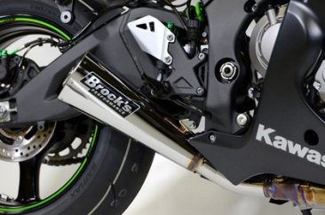301812     Brocks Performance- Alien Head 2 Polished Slip On(3/4 System) - '16-17  Kawasaki ZX-10R