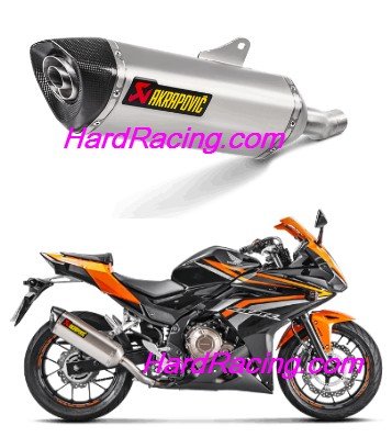 S-H5SO3-HRSS  Akrapovic Stainless HEX Slip-on - '16-19  CBR 400/500 R