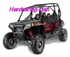 UTV Pro Armor -  2011 RZR 4 LE GRAPHIC KIT - CARBON FIBER RED NO CUT OUTS  P111409RD