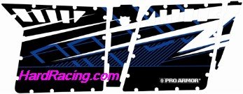 UTV Pro Armor -   2014 RZR-4 GRAPHIC KIT - STEALTH BLACK (BLUE CAGE) EXTREME SOLID (NO CUT OUTS)   P144409SBE