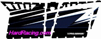 UTV Pro Armor -   2014 RZR-4 GRAPHIC KIT - STEALTH BLACK (BLUE CAGE) SOLID (NO CUT OUTS)   P144409SB