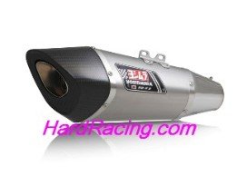 1R0-158-5E80  Yoshimura R-11 Titanium Slip-on Exhaust w/ Titanium Muffler (Carbon Endcap) - '15-'16 Suzuki GSX-S750 / Z