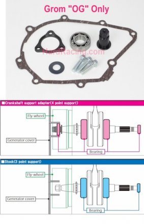 Takegawa BEARING CrankSupport BEARING  - '13-'15 Honda GROM "OG" ONLY  -   01-10-0134 - IN STOCK