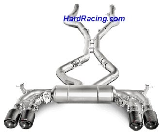 S-BM/T/1  Akrapovic Evolution Exhaust Titanium - 2015-2017 BMW X6 M (F86)