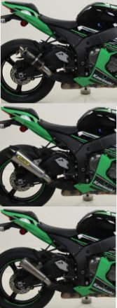 Arrow Exhaust - Kawasaki ZX-10 '16-18- Arrow  Slip-On Exhaust (KEEPS STOCK CAT)  71636MI, 71841-XX