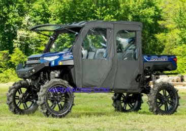 UTV -  SuperATV POLARIS RANGER XP 1000 CREW PRIMAL SOFT CAB ENCLOSURE DOORS    SE-P-RAN1K4-001