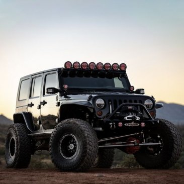 Rigid Industries 360-SERIES 6" LED Off-Road Fog Light Spot Beam with Red Backlight, Pair 36203