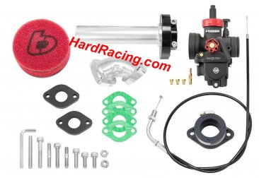 TB Parts TB Carb kit, Nibbi 24, & Black Billet Throttle - Yamaha TTR110, TBW9557