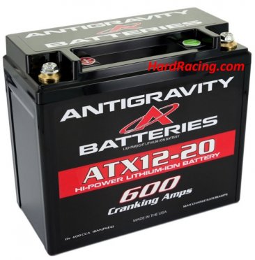 AntiGravity YTX12-20 Lithium OEM Direct Replacement Battery for YTX12 case size