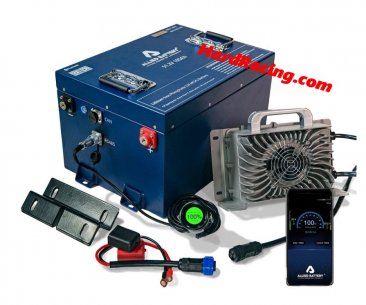 Allied Commercial 36V Lithium LiFePO4 Battery Conversion Kit for Golf Cart, AB-36V-105AH