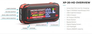 AntiGravity XP-20-HD Micro-Start (Heavy Duty) Portable Power Supply (PPS) | AG-XP-20-HD