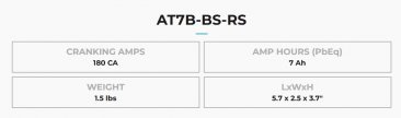 Antigravity AT7B-BS RE-START Lithium Battery Motorsport | AG-AT7B-BS-RS