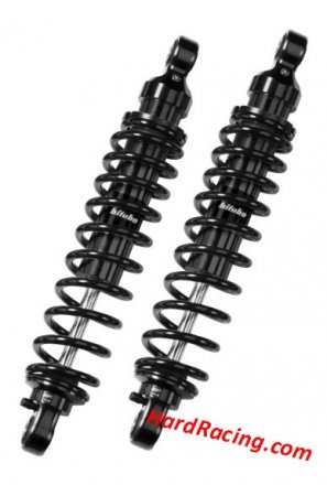 Bitubo HD004WME02V2 13" Dark Edition Twin Shocks | Adjustable Preload, Rebound & Length (331mm) - Harley Davidson
