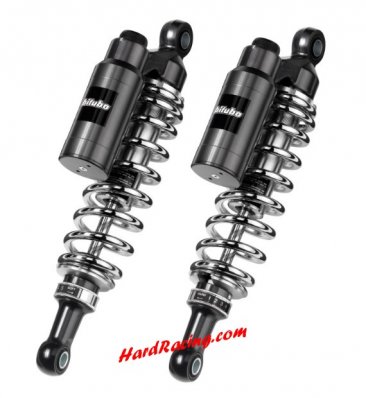 Bitubo HD004WMT03 13" WMT0 Twin Shocks w/ Piggyback Reservoir| Adjustable Preload, Rebound, Compression & Length (331mm) - Harley Davidson