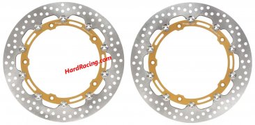 Brembo HPK SuperSport Brake Rotors 320mm w/ Gold Carrier for BMW, 208973751 (FREE EXPRESS SHIPPING)