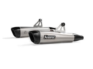 S-T12SO4-HCQT  Akrapovic Titanium Slip On - '17-20 Triumph Bonneville T100