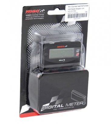 BA003245  KOSO Engine/Head Temperature Gauge (Plug-n-Play) - '13-'20  Honda Grom / Grom SF - IN STOCK