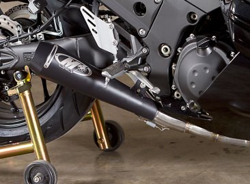 M4 Exhaust Full System with Black GP Canister | Kawasaki ZX14R '12-'25 | KA9442