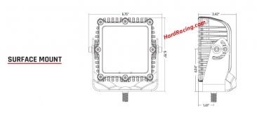 Rigid Industries Q-Series SPOT with Amber Pro Lens - Single, 244293  (IN STOCK)