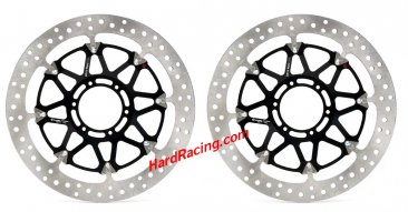 Brembo 320mm T-Drive Brake Rotors w/ Black Carrier - Honda CBR1000RR/ABS/SP, 208.A985.64 (FREE EXPRESS SHIPPING)