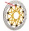 Brembo 330mm HPK Brake Rotors w/ Gold Carrier - Ducati 848/1098/1198/1199/1299, 208.B859.11 (FREE EXPRESS SHIPPING)