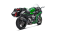 S-K10SO21-HRAABL  Akrapovic Titanium Black Slip-on - '18-19 Kawasaki Ninja H2 SX
