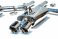 FS.POR.970V6.MAX-X  Fabspeed Automotive Exhaust - Porsche - 970 Panamera V6 Maxflo Mufflers with Deluxe Tips