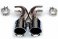 FS.POR.987.DLT-XX  Fabspeed Automotive Exhaust - Porsche-987 Boxster/Cayman Bolt-On Tips for Stock Muffler