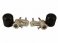 50-0132  Woodcraft Frame Sliders -  Kawasaki 650R '12-16 Frame Slider Base Kit (Black Plastic Pucks Included)
