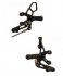 05-4225b  Woodcraft Rear Sets - Suzuki  SV650/S  '03-'11 Black Complete Rearset, Standard Shift, W/Pedals