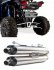 UTV Two Brothers Exhaust - S1R  Stainless Steel Dual Slip-On '15-16 RZR XP1000