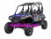 UTV Pro Armor -   2013 RZR 4 GRAPHIC KIT - BLUE FIRE W/ ORANGE NO CUT OUTS   P134409BF
