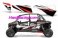 UTV Pro Armor -XP4 1000 LOWER DOOR INSERT GRAPHIC KIT- WHITE LIGHTNING  P144210WL