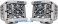 Rigid Industries LED Light Bar -  D-SS PRO  FLOOD PATTERN PAIR  W/WHITE FINISH  862113