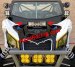 BAJA DESIGNS Can-Am OnX6+ LED/Laser Hybrid 10 Inch Shock Mount Light Bar Kit - Can-Am 2017-24 Maverick X3, 447097 (FREE SHIPPING)
