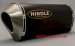75-0419N    Hindle Full Stainless Exhaust   w/ Evolution Black Ceramic Can      Yamaha  MT-09   2021-2024