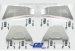 UTV Armor - EMP '08-12  RZR CV Boot Guards- Aluminum