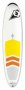 S7527  BIC Surfboards- DURA TEC Padded-7'9 Natural Surf Padded