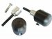 50-0511  Woodcraft Frame Sliders -Triumph 2011+ Speed Triple Frame Slider Base Kit (Black Plastic Pucks Included)