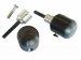 50-0445  Woodcraft Frame Sliders -Yamaha R6 (03-05)/R6S (06-09)Frame Slider Base Kit (Black Plastic Pucks Included)